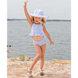 Toddlers' Periwinkle Blue Seersucker Tankini Set