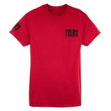 TYLER'S Antique Red/Black Block Tee side view
