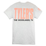 TYLER'S Ash/Baby Pink Block Tee - The Woodlands