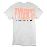TYLER'S Ash/Baby Pink Block Tee - Round Rock