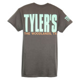 TYLER'S Charcoal/Mint Block Tee - The Woodlands
