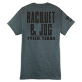TYLER'S Dark Heather/Black Block Tee Racquet & Jog back view