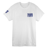 TYLER'S White/Navy Block Tee colorblock front view