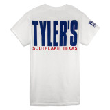 TYLER'S White/Navy Block Tee Southlake view