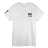 TYLER'S White/Navy Block Tee Racquet & Jog front view