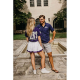 TYLER'S Purple/White Tee Purple front view