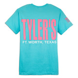 TYLER'S Lagoon Blue/Baby Pink Comfort Color Tee - Ft. Worth