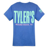 TYLER'S Blue/Bright Mint Comfort Color Tee - Round Rock
