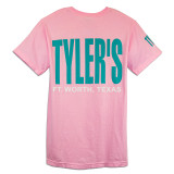 TYLER'S Blossom Pink/Teal Comfort Color Tee back view