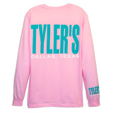 TYLER'S Blossom Pink/Teal Long Sleeve Comfort Color Tee - Dallas