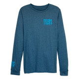 TYLER'S Deep Teal/Aqua Long Sleeve Track Tee