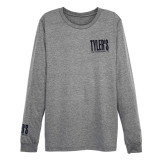 TYLER'S Grey/Navy Long Sleeve Track Tee