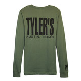 TYLER'S Military Green/Black Long Sleeve Track Tee