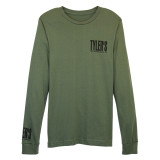 TYLER'S Military Green/Black Long Sleeve Track Tee