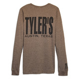 TYLER'S Brown/Black Long Sleeve Track Tee - Austin