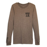 Racquet & Jog Brown/Black Long Sleeve Track Tee