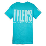 TYLER'S Light Blue Comfort Color Pocket Tee back view