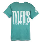 TYLER'S Seafoam Comfort Color Pocket Tee Round Rock back view