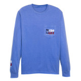 TYLER'S Blue/Texas Flag Long Sleeve Comfort Color Pocket Tee