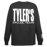 TYLER'S Black/White Long Sleeve Block Tee