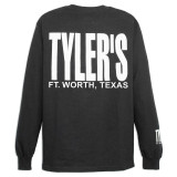 TYLER'S Black/White Long Sleeve Block Tee