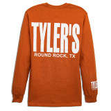 TYLER'S Burnt Orange/White Long Sleeve Tee - Round Rock