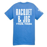 TYLER'S Light Blue/White Block Tee Racquet & Jog back view
