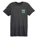 Racquet & Jog Dark Grey Heather/Mint Track Tee front