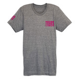 TYLER'S Heather Grey/Pink Track Tee