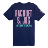 Racquet & Jog Navy/Panther Pink Track Tee back