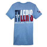 TYLER'S Royal/Texas Flag Track Tee