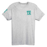 Racquet & Jog Vintage White/Mint Track Tee front view