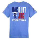 TYLER'S Texas Flag Comfort Color Pocket Tee Racquet & Jog back