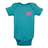 TYLER'S Caribbean Blue/Pink Panther Onesie detail view