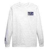 TYLER'S White/Navy Long Sleeve Tee