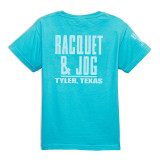 Racquet & Jog Kids' Lagoon Blue Comfort Color Tee