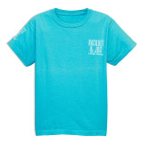 Racquet & Jog Kids' Lagoon Blue Comfort Color Tee front view