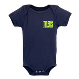 TYLER'S Navy/Lime Onesie front view