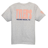 TYLER'S Kids' Ash/Baby Pink Tee Round Rock