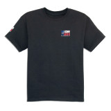 TYLER'S Kids' Black/Texas Flag Tee front view