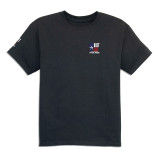 Racquet & Jog Kids' Black/Texas Flag Tee front view