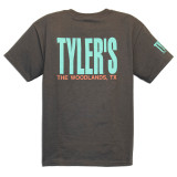 TYLER'S Kids' Charcoal/Mint Tee - The Woodlands