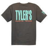 TYLER'S Kids' Charcoal/Mint Tee Austin back view