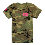 TYLER'S Kids' Camo/Pink Tee front view
