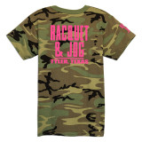 Racquet & Jog Kids' Camo/Pink Tee back view