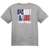 Racquet & Jog Kids' Grey/Texas Flag Tee