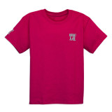 Racquet & Jog Kids' Heliconia/Mint Tee front view