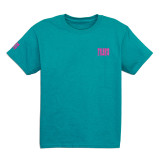 TYLER'S Kids' Jade/Heliconia Tee front view