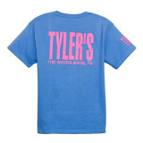 TYLER'S Kids' Light Blue/Azalea Tee back view