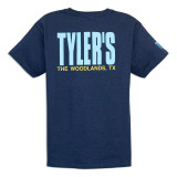 TYLER'S Kids' Navy/Light Blue Tee The Woodlands back view